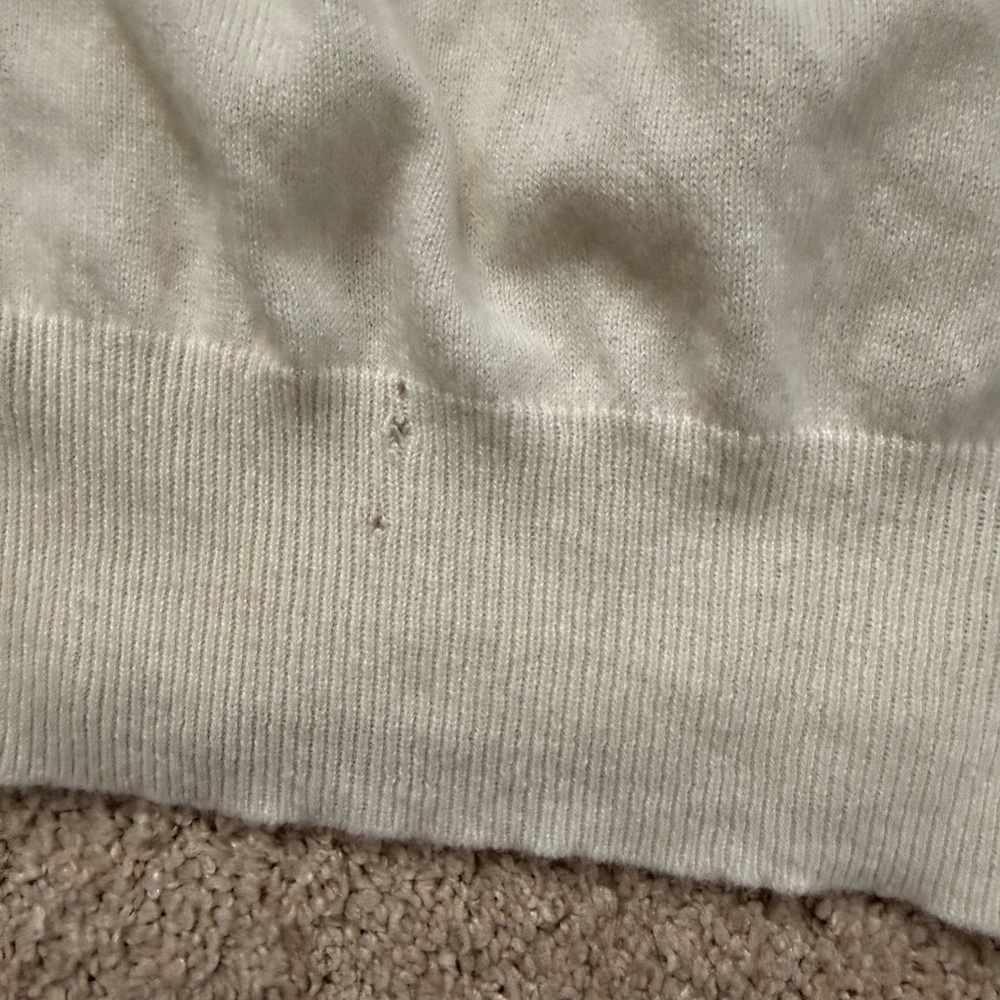 Lilysilk Cream 100% Cashmere Sweater - Picture 6 of 8